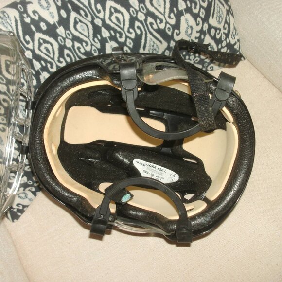 Jofa 690 L Hockey Equipment Helmet ITECH Size 7" to 7 5/8" Black Padded HECC - Picture 5 of 7